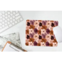 Bloemen - Abstract - Aardetinten muismat rubber klein 262 -witbureau