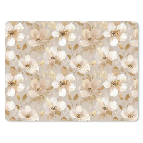 Bloemen - artistiek - Goud muismat rubber klein 262 -3d