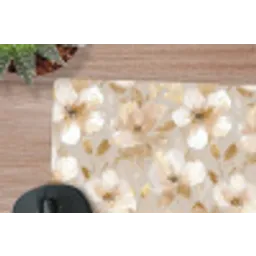 Bloemen - artistiek - Goud muismat rubber klein 262 -closeup