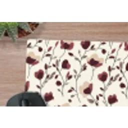 Bloemen - Botanisch - Bordeaux muismat rubber klein 262 -closeup