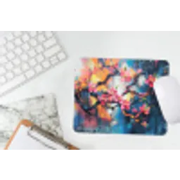 Bloemen - Tak - Artistiek - Roze muismat rubber klein -witbureau