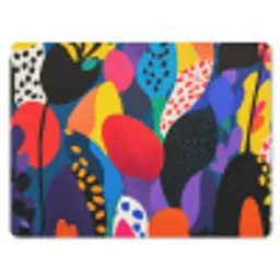 Bloemen - Bladeren - Abstract - Rood muismat rubber klein -3d