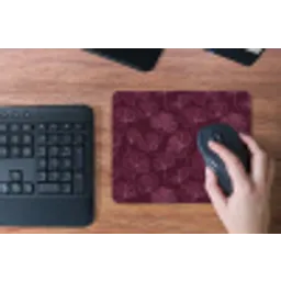 Bloemen - Patroon - Bordeauxrood muismat rubber klein 262 -toetsenbord