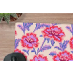 Bloemen - Patroon - Meerkleurig muismat rubber klein 262 -closeup