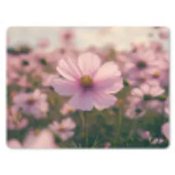 Bloemen - Paars - Wazig muismat rubber klein -3d