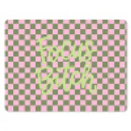 Focus - Vakken - Roze muismat rubber klein -3d
