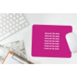 Focus on the good - Roze - wit muismat rubber klein -witbureau