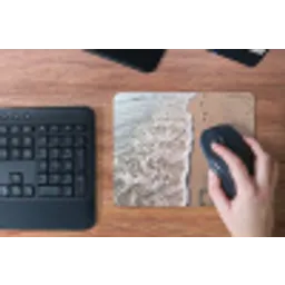 Voetstappen - Vloedlijn - Zee muismat rubber klein -toetsenbord