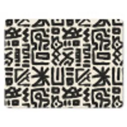 Geometrisch - Figuren - Zwart muismat rubber klein 262 -3d