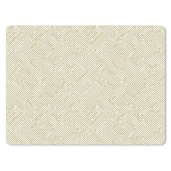 Geometrisch - Lijnen - Groen muismat rubber klein 262 -3d