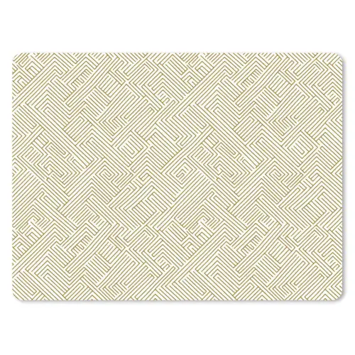 Geometrisch - Lijnen - Groen muismat rubber klein 262 -3d