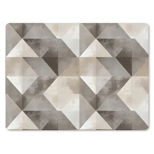 Geometrisch - Motief - Aardetinten muismat rubber klein 262 -3d