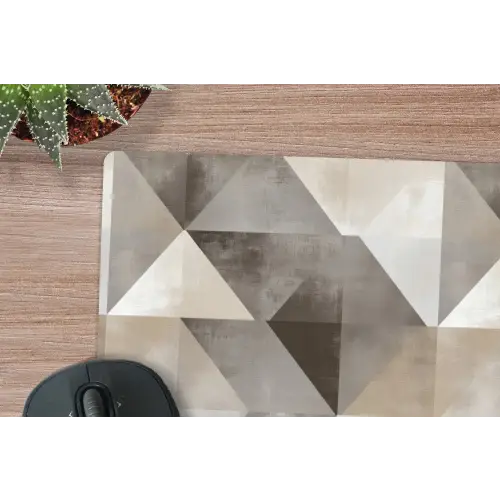 Geometrisch - Motief - Aardetinten muismat rubber klein 262 -closeup
