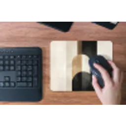 Geometrische - Vormen - Wit muismat rubber klein -toetsenbord