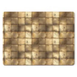 Geometrisch - Tegels - Goud muismat rubber klein 262 -3d