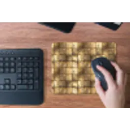 Geometrisch - Tegels - Goud muismat rubber klein 262 -toetsenbord