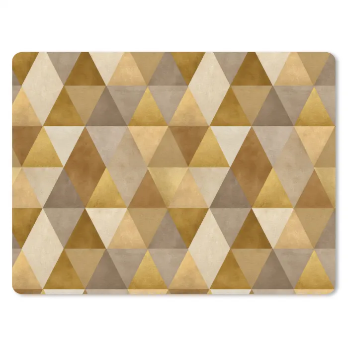 Geometrisch - Driehoek - Goud muismat rubber klein 262 -3d
