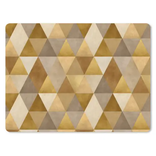Geometrisch - Driehoek - Goud muismat rubber klein 262 -3d