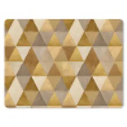 Geometrisch - Driehoek - Goud muismat rubber klein 262 -3d