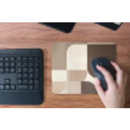 Geometrisch - Geweven structuur - Modern muismat rubber klein -toetsenbord
