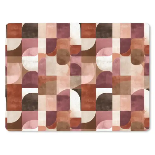 Geometrie - Modern - Retro muismat rubber klein 262 -3d