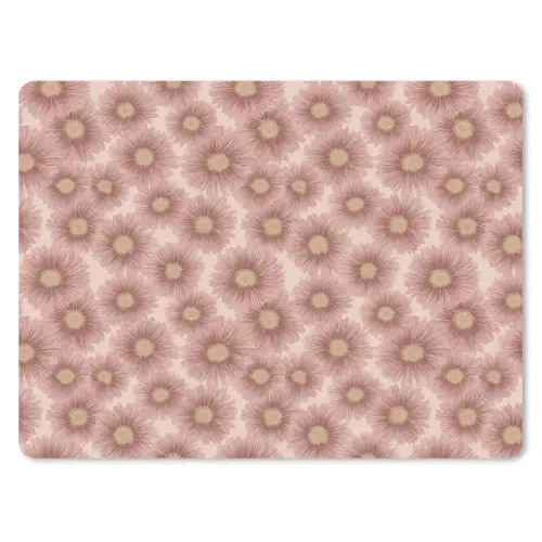 Gerbera - Bloemen - Roze muismat rubber klein 262 -3d