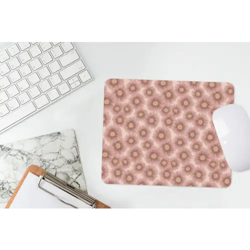 Gerbera - Bloemen - Roze muismat rubber klein 262 -witbureau