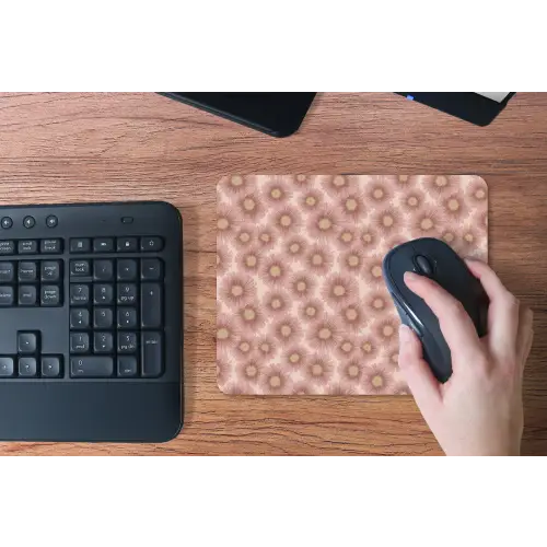 Gerbera - Bloemen - Roze muismat rubber klein 262 -toetsenbord