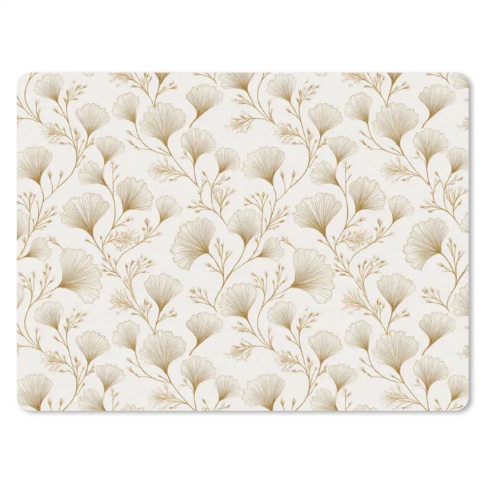 Ginkgo - Takken - Goud muismat rubber klein 262 -3d
