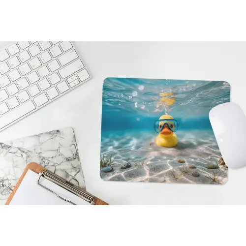 Duikbril - Eend - Water muismat rubber klein -witbureau