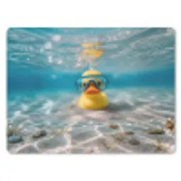 Duikbril - Eend - Water muismat rubber klein -3d