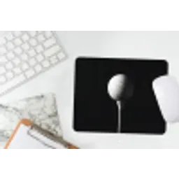 Golfbal - Minimalistisch - Wit muismat rubber klein -witbureau