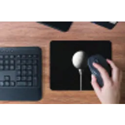 Golfbal - Minimalistisch - Wit muismat rubber klein -toetsenbord