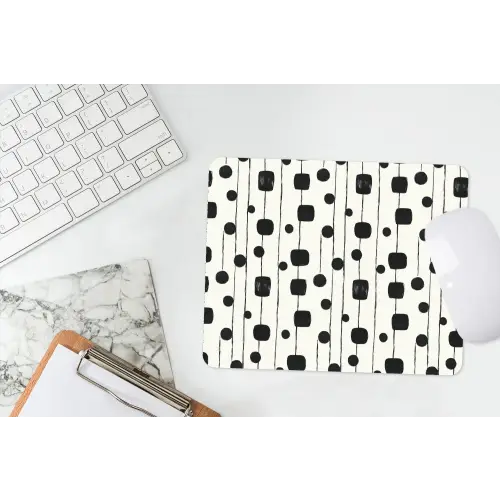 Grafisch - Modern - Zwart muismat rubber klein 262 -witbureau