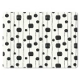 Grafisch - Modern - Zwart muismat rubber klein 262 -3d