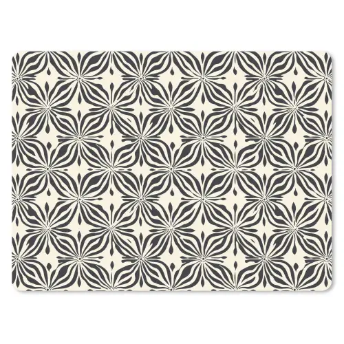 Grafisch - Patroon - Zwart muismat rubber klein 262 -3d