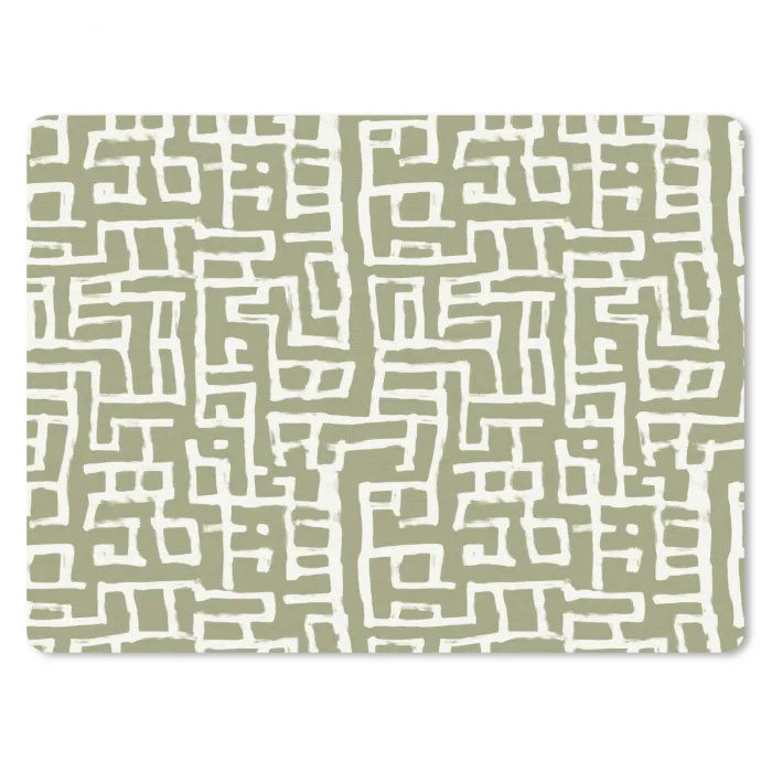 Grafisch - Patroon - Groen muismat rubber klein 262 -3d