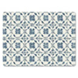 Grafisch - Tegel - Blauw muismat rubber klein 262 -3d