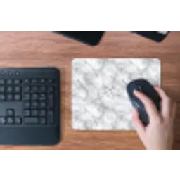 Grijs - Marmer - Klassiek - Aders muismat rubber klein 262 -toetsenbord