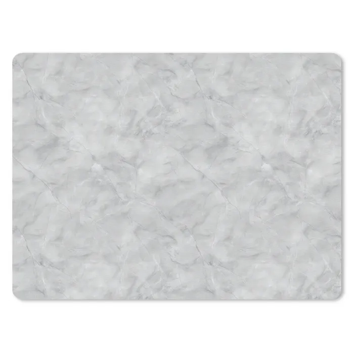 Grijs - Marmer - Mat muismat rubber klein 262 -3d