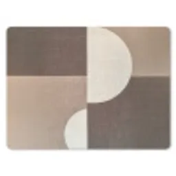 Raster - Halve cirkels - Contrast muismat rubber klein -3d