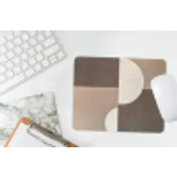 Raster - Halve cirkels - Contrast muismat rubber klein -witbureau