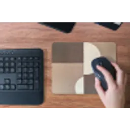 Raster - Halve cirkels - Contrast muismat rubber klein -toetsenbord