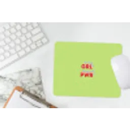 Grl pwr - Groen - Rood - 3D muismat rubber klein -witbureau