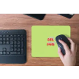 Grl pwr - Groen - Rood - 3D muismat rubber klein -toetsenbord