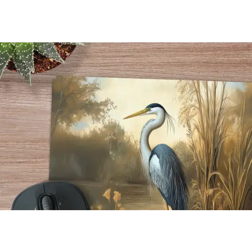 Reiger - Water - Planten muismat rubber klein -closeup