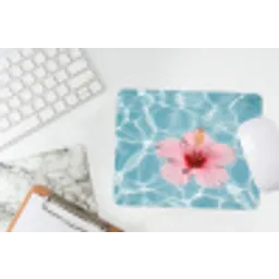 Hibiscus - Water - Roze muismat rubber klein -witbureau