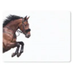 Paard - Springen - Modern muismat rubber klein -3d