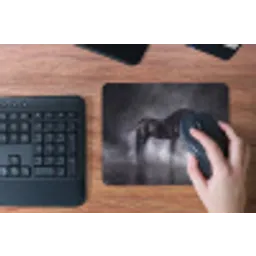 Paard - Magisch - Zwart muismat rubber klein -toetsenbord