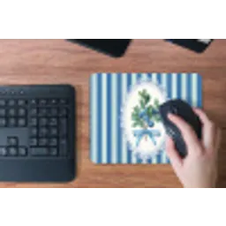 Illustratie - Bessen - Blauw - Strepen muismat rubber klein -toetsenbord